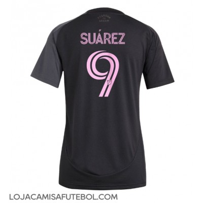 Camisa de Futebol Inter Miami Luis Suarez #9 Equipamento Secundário Mulheres 2025-26 Manga Curta Camisa de Futebol Inter Miami Luis Suarez #9 Equipamento Secundário Mulheres 2025-26 Manga Curta